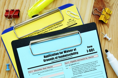 Application for waiver of grounds of inadmissibility